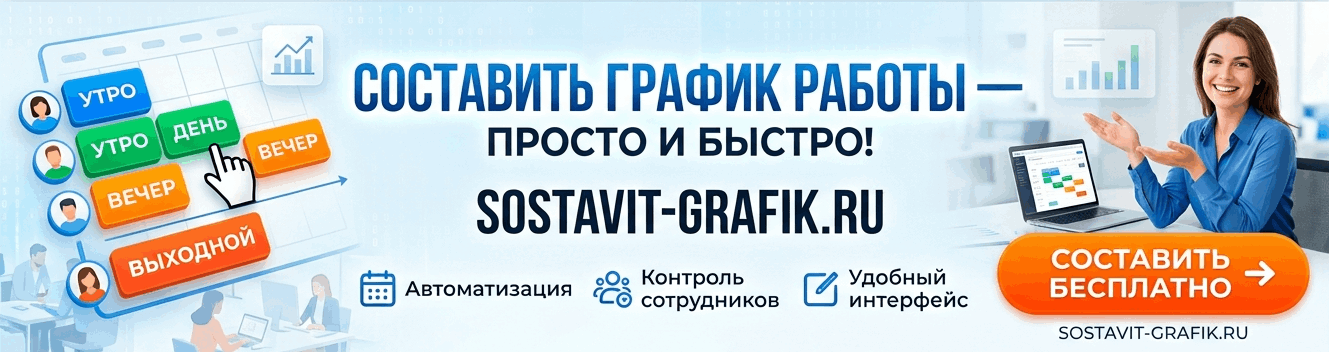 Составить график смен онлайн