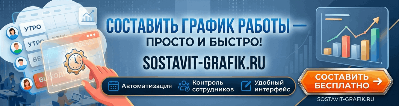 Составить график смен онлайн